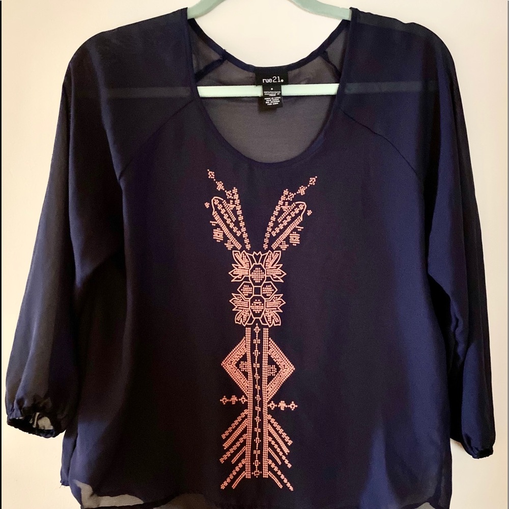 Sheer Boho Chic Blouse from Rue 21
